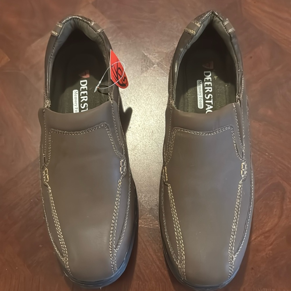 Deer Stags Men's Wesley  Memory Foam Dress Comfort Casual Slip-on Loafer- NWT